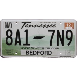Tennessee 8A17N9- Authentic...